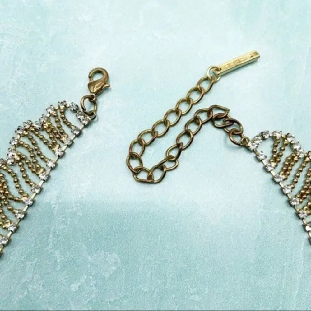 Saks Fifth Avenue Gold Holiday Choker Necklace